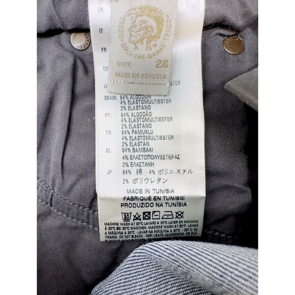 Diesel Men’s Safado Slim Straight Jeans Size 28 Grunge Y2K Classic Denim Retro - Picture 7 of 14